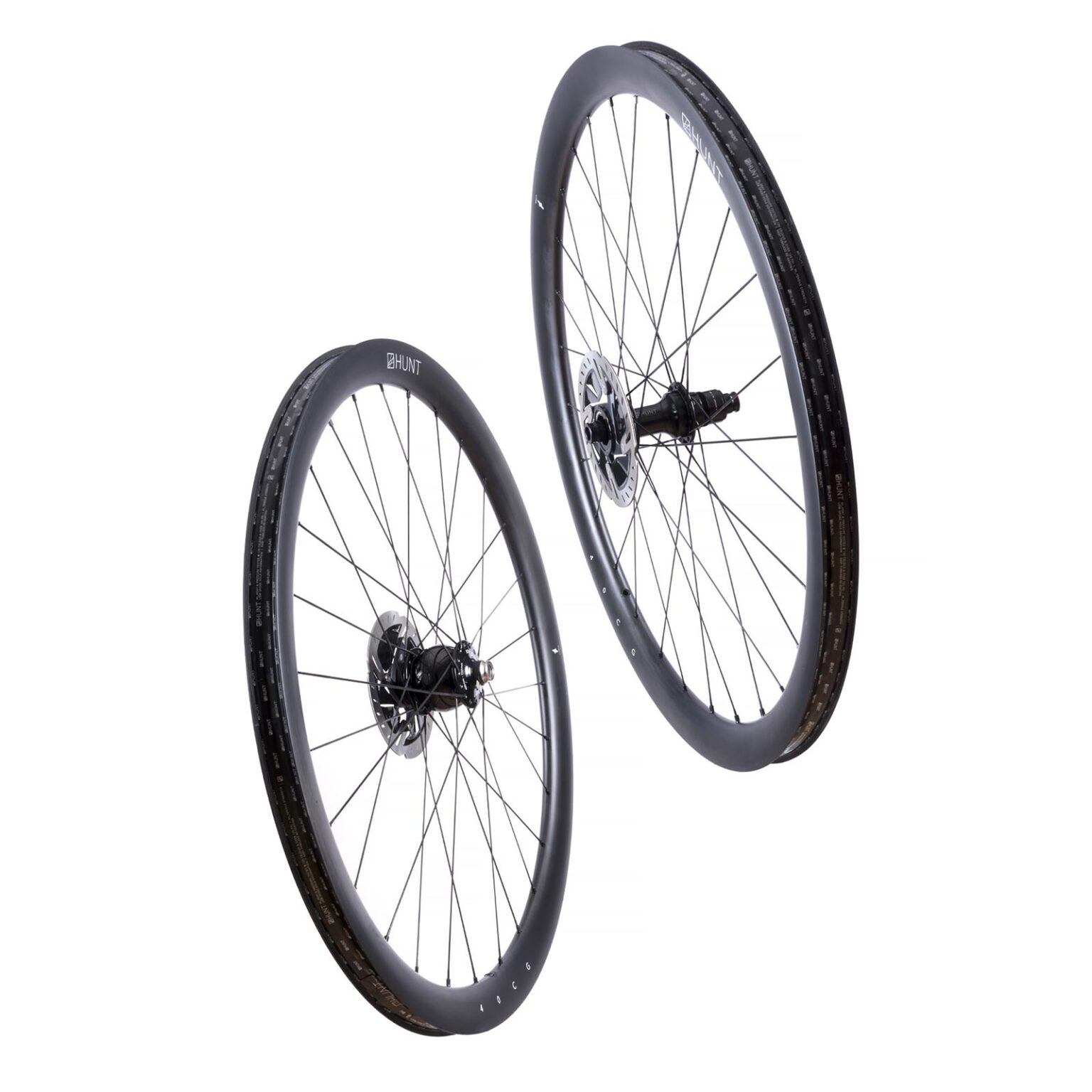 Hunt H_Cyclo recyclable carbon fiber tech gravel bike wheels, 40 CGRD