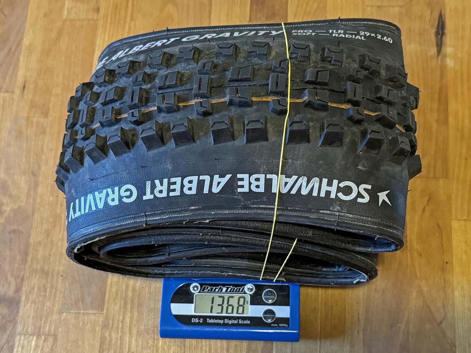 Schwalbe Albert Gravity Pro Radial enduro all-mountain bike tire review, actual weight 29"