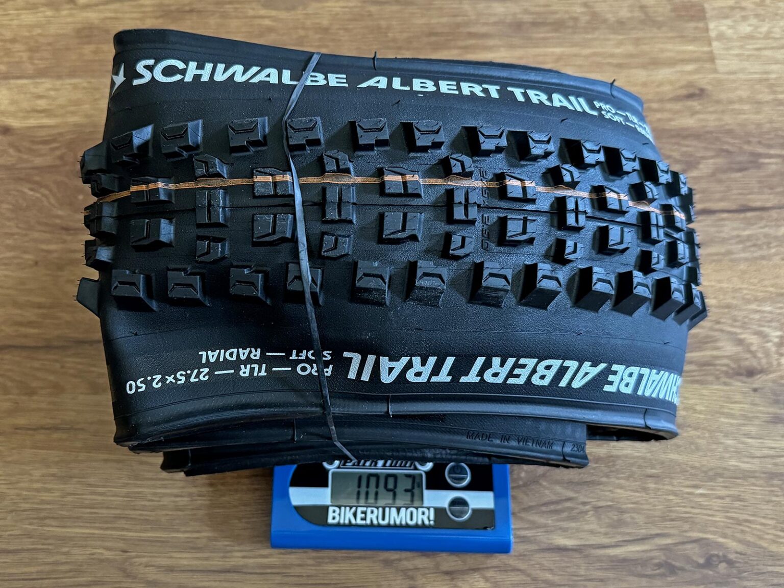 Schwalbe Albert Trail Pro Radial enduro all-mountain bike tire review, actual weight 27.5"