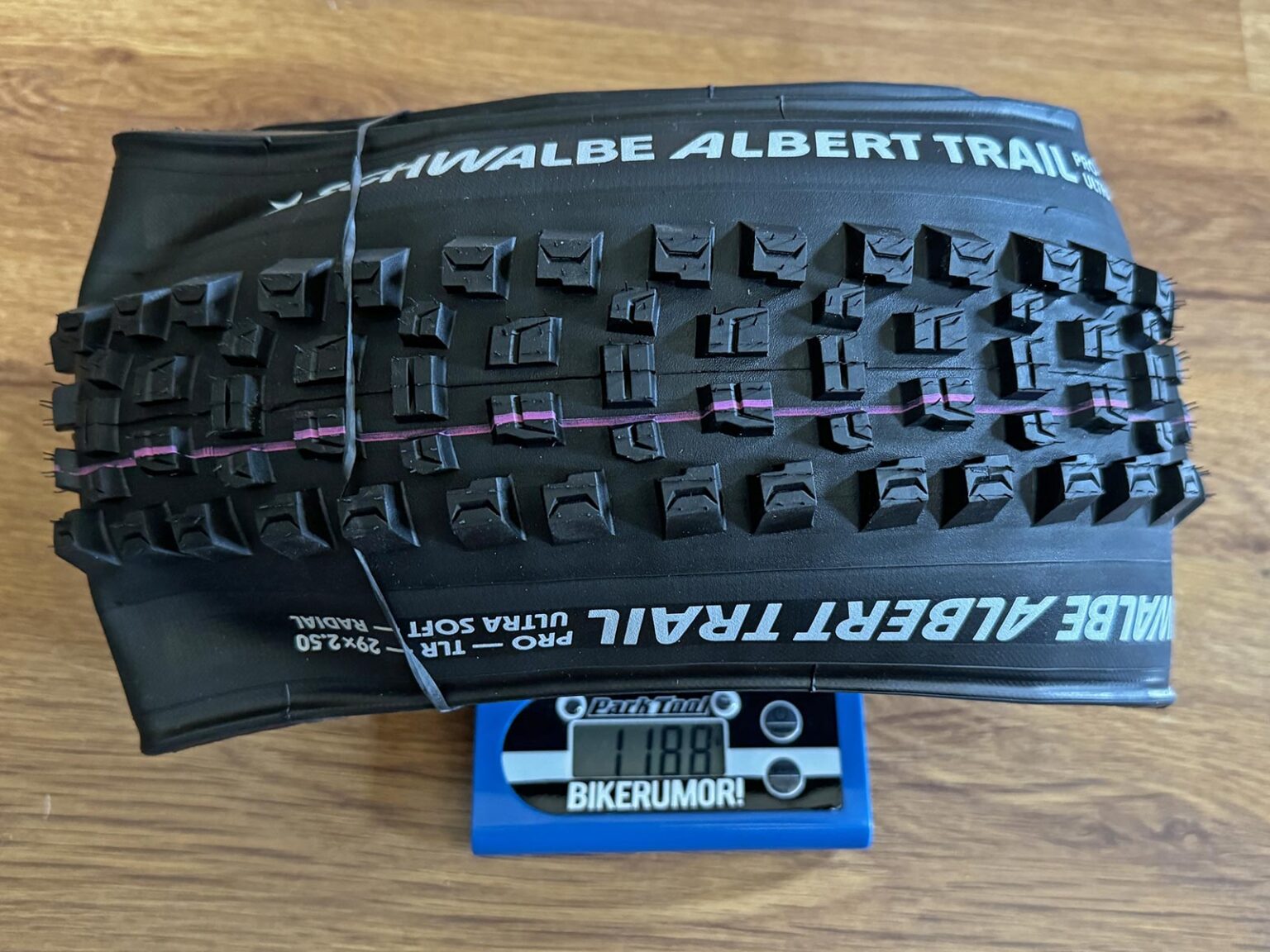 Schwalbe Albert Trail Pro Radial enduro all-mountain bike tire review, actual weight 29"