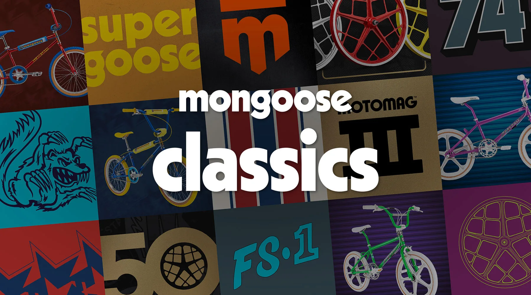 Mongoose Classics Collection 50th-anniversary BMX Icons