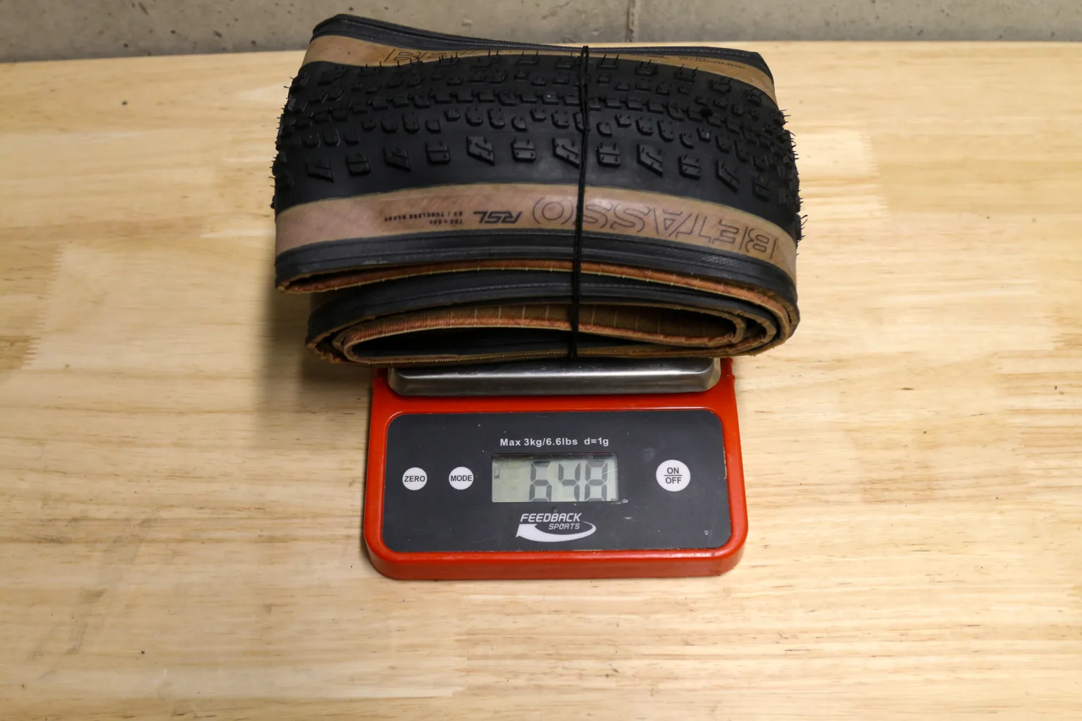 Bontrager Betasso RSL GX TLR Tire actual weight