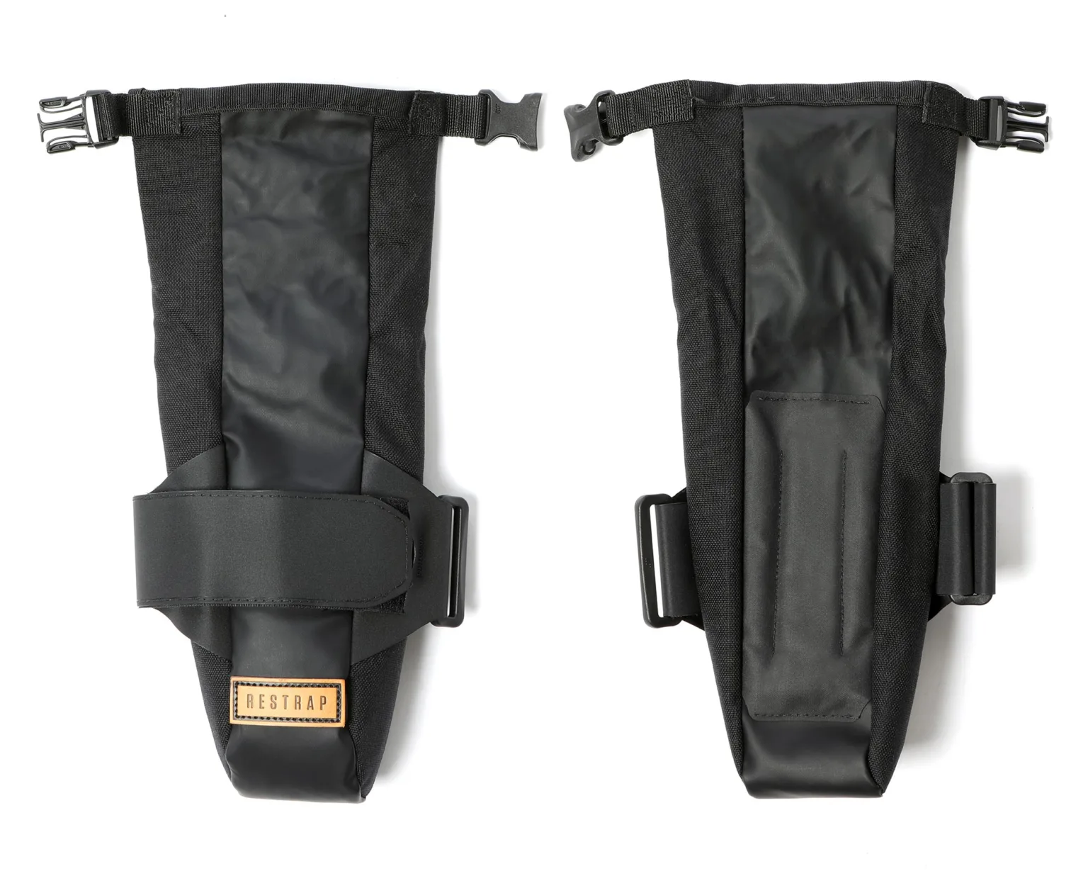 Restrap Downtube Bag 1-2L of extra waterproof on-bike storage, open flat unpacked