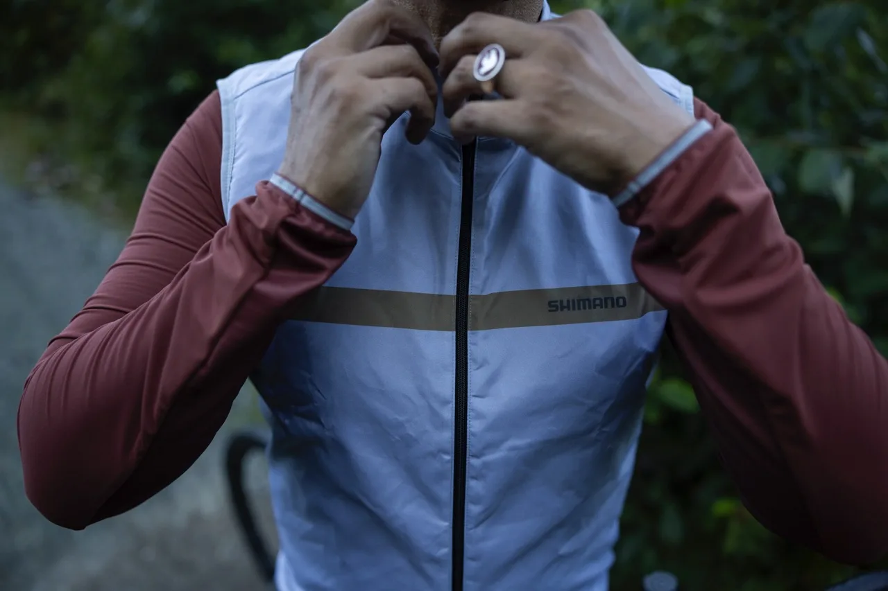 Shimano Fall:Winter Collection vest logo