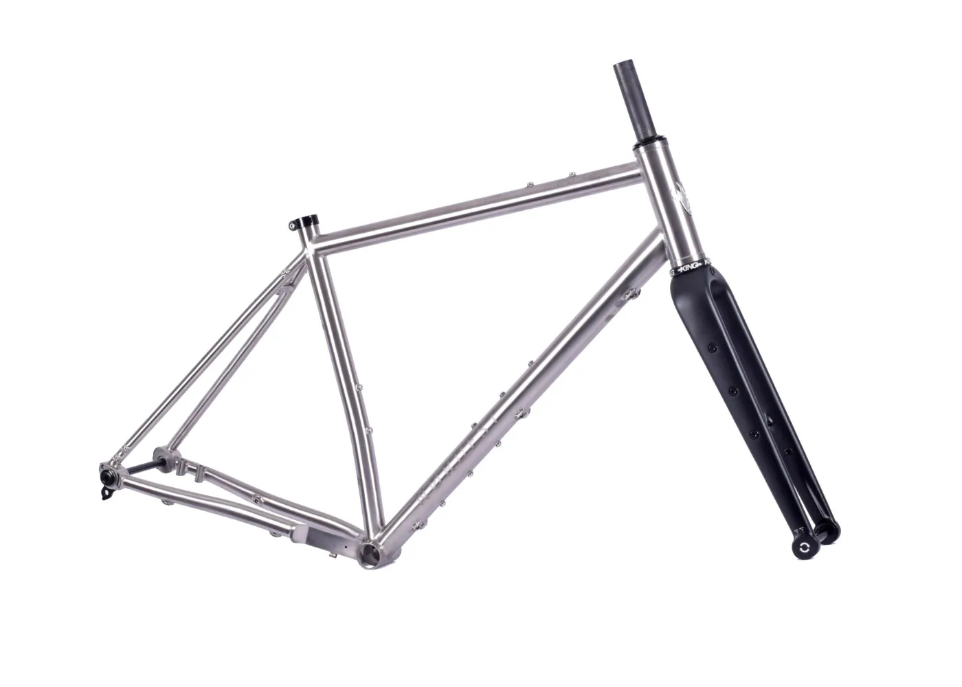 Nordest 3003 Ti titanium flat bar gravel bike, carbon fork