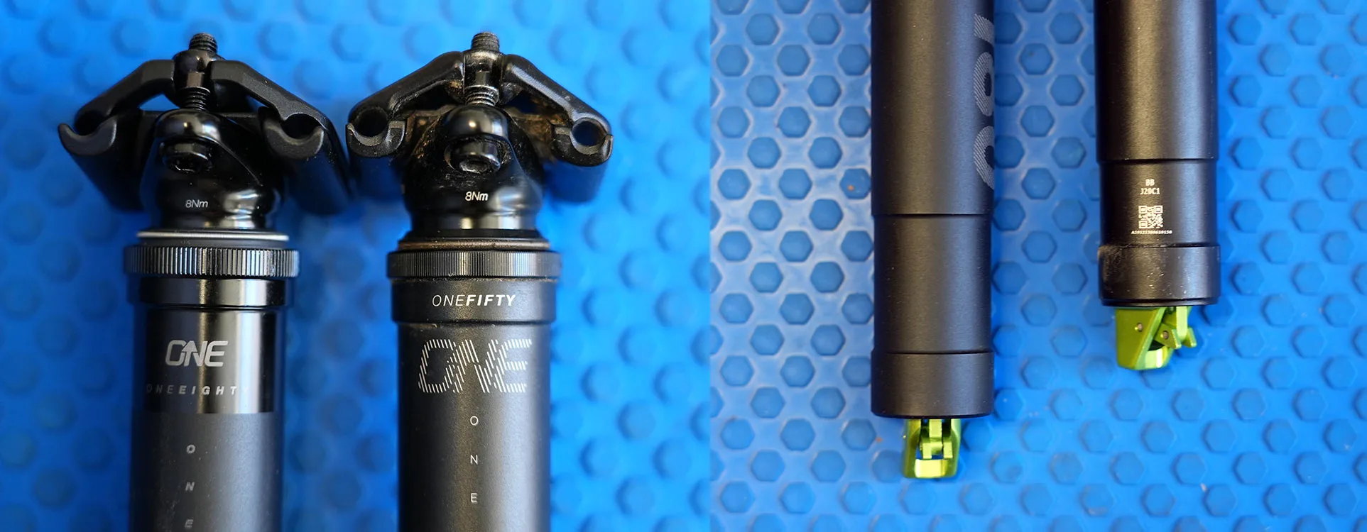 one up dropper seatpost comparison details between v2 and v3