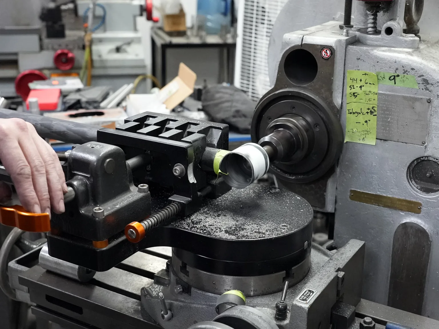 no22 bicycles factory tour - tube cutting, shaping and welding.