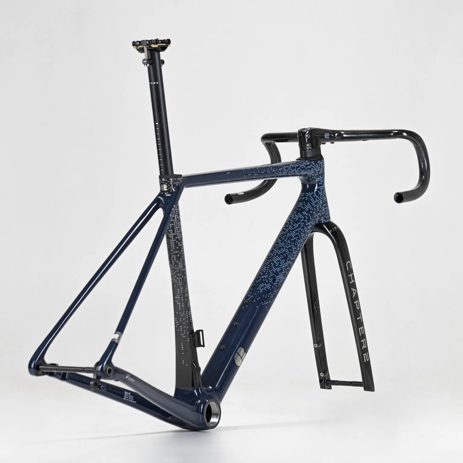 2025 Chapter 2 Rira carbon all-rounder all-road bike, blue angled frameset