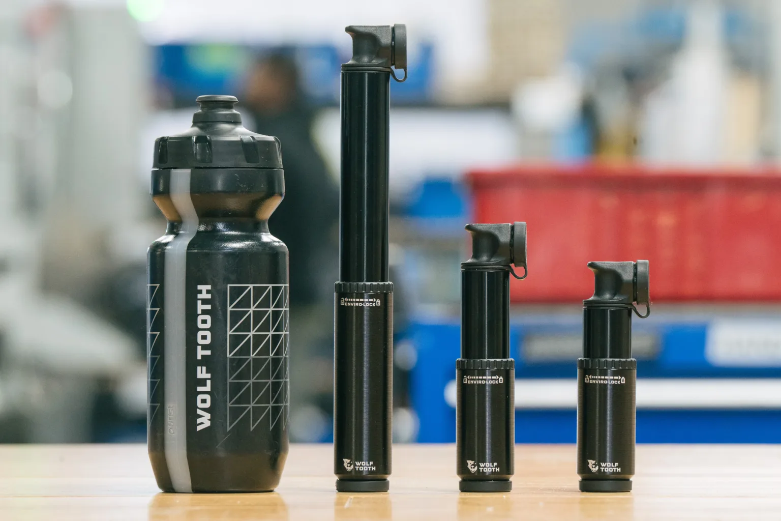 Wolf Tooth EnCase 30cc pump size comparison