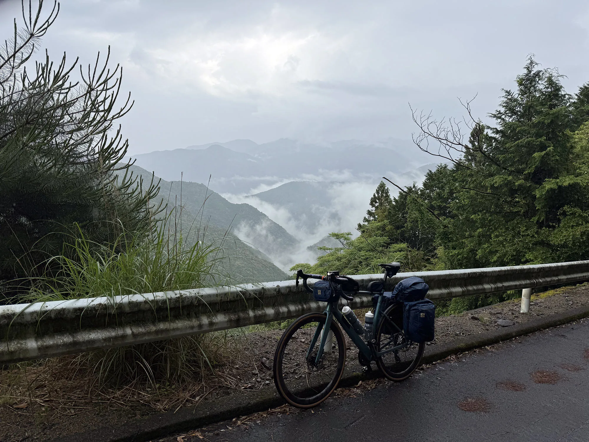 lauf uthald road bike loaded with bikepacking bags from north st.