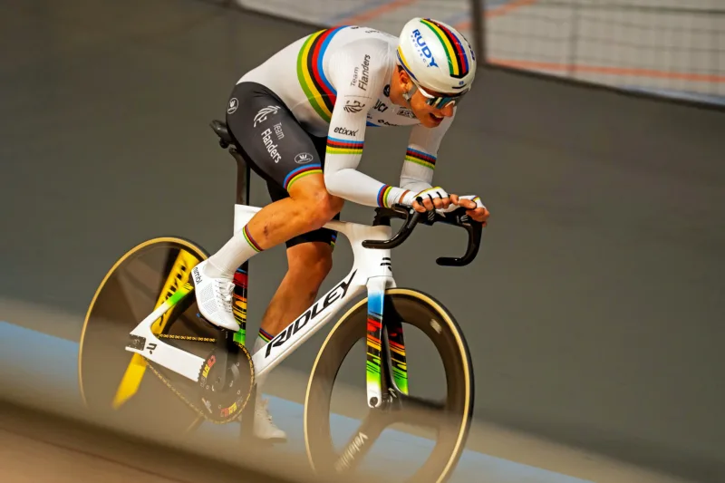 Ridley Omnium Fast Aero Carbon Track Bike Adds Group Racing Options for the Velodrome