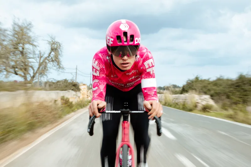 Go Faster with a Bright EF Pink POC Procen Air Aero Road Helmet & Extra Pro Durability