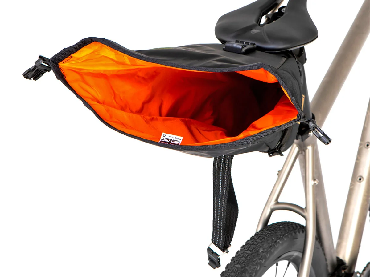 Restrap Saddle Pack redesigned in medium 4.5L or small 2.5L, orange inside