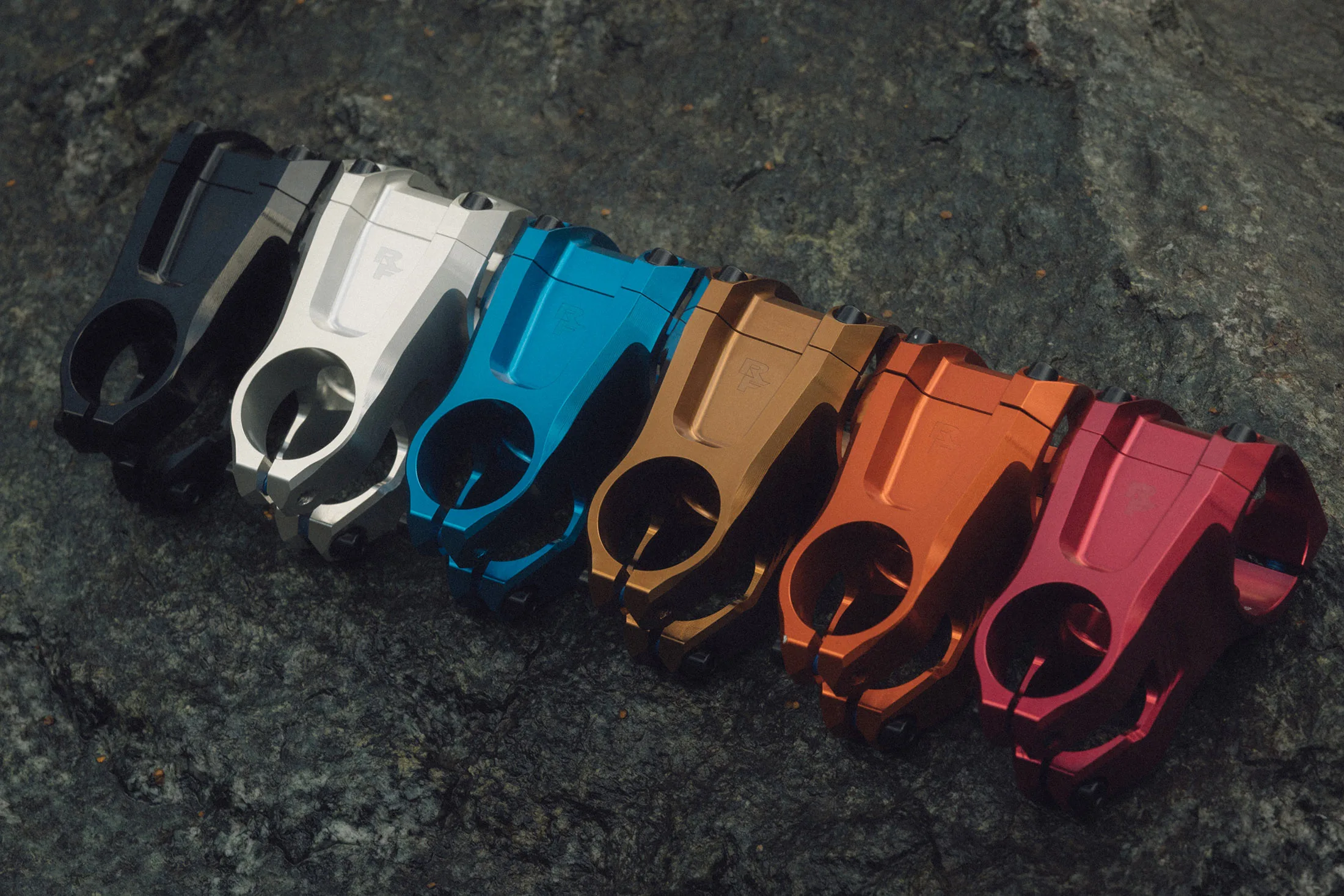 all color options for the race face turbine SL mountain bike stem.