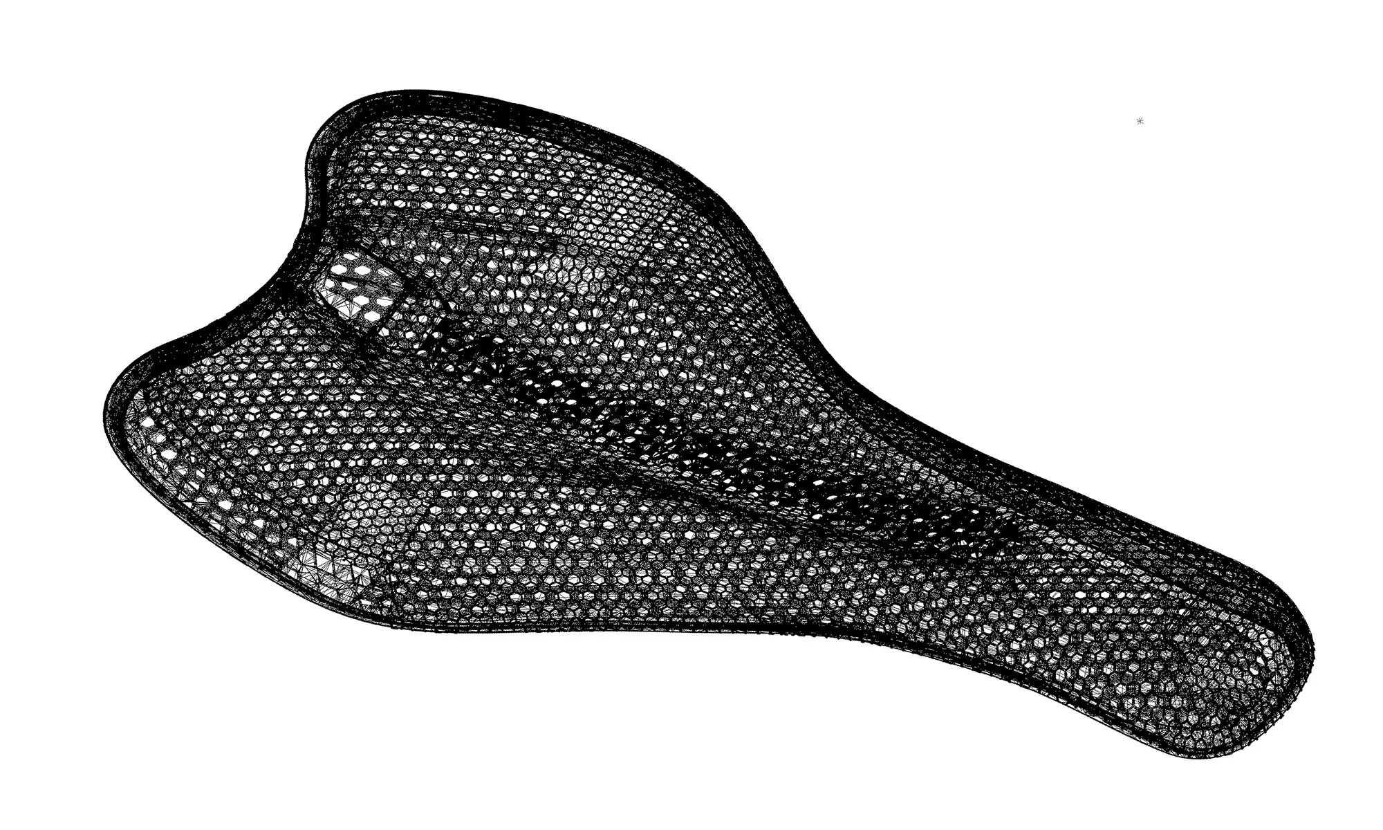 BikeYoke Sagma 3D affordable 3d-printed saddle comfort, internal stucture