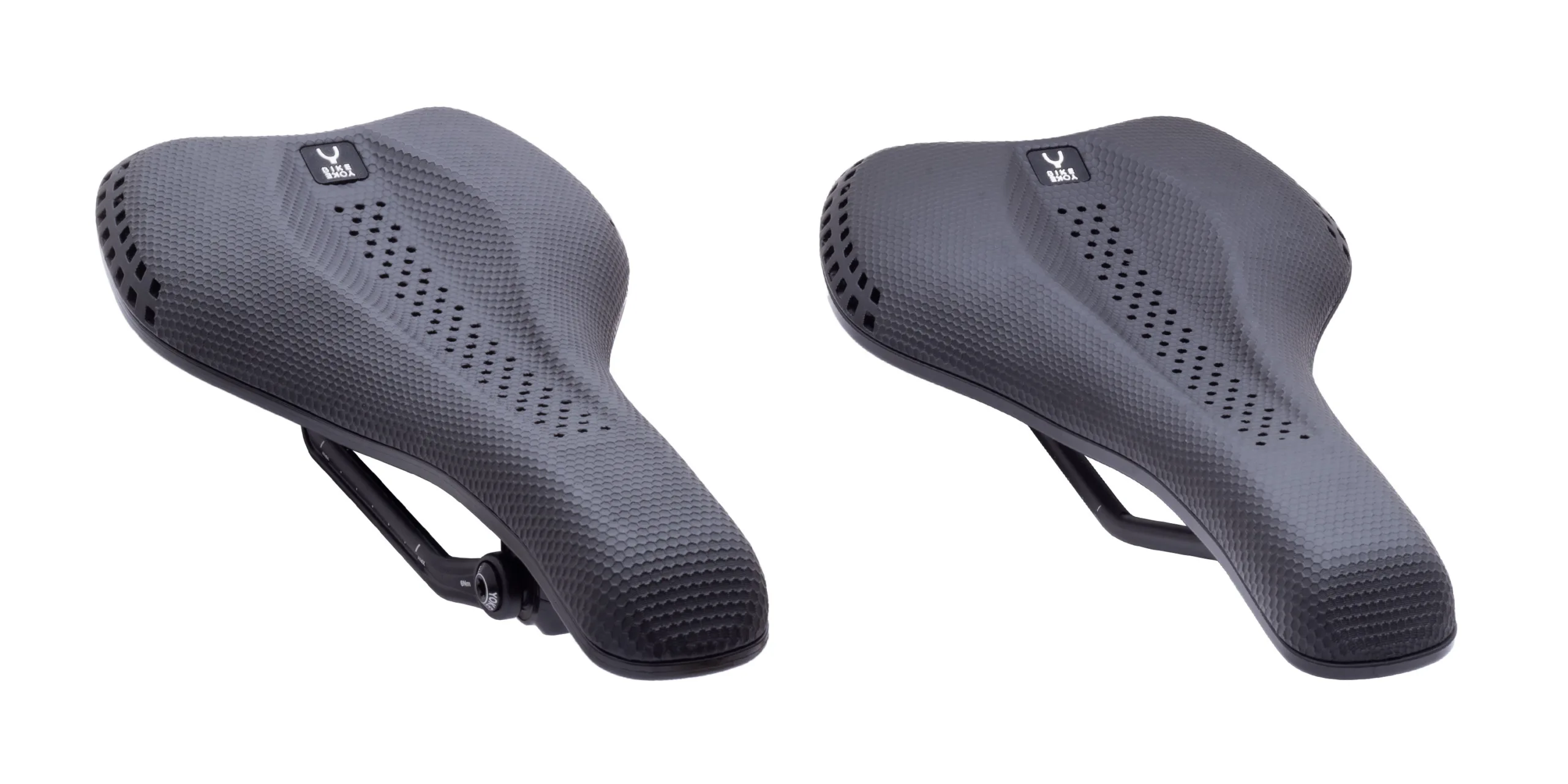 Bikeyoke Sagma 3D low-precious 3D-prined saddle, hanging rails or conventional rails