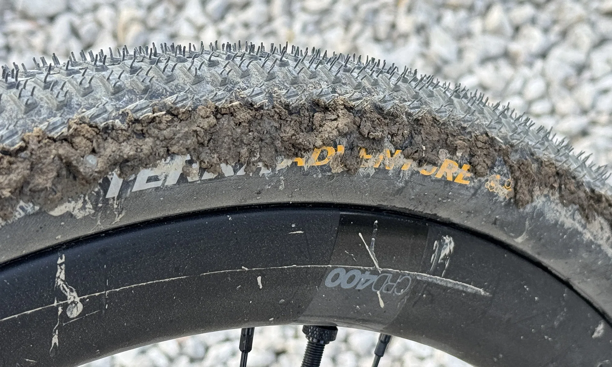 Continental Terra Adventure all-new aggressive gravel bike race tire review, mud shedding