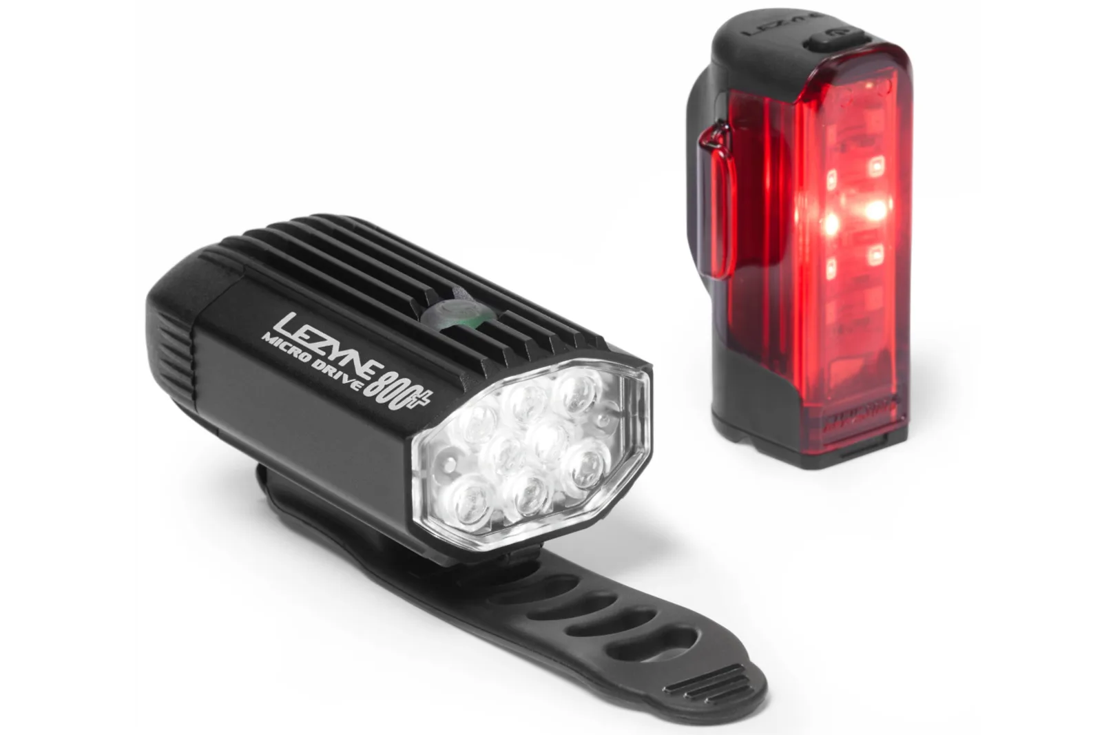 Lezyne Micro Drive 800+ and Strip Drive 300+ Bike Light Set