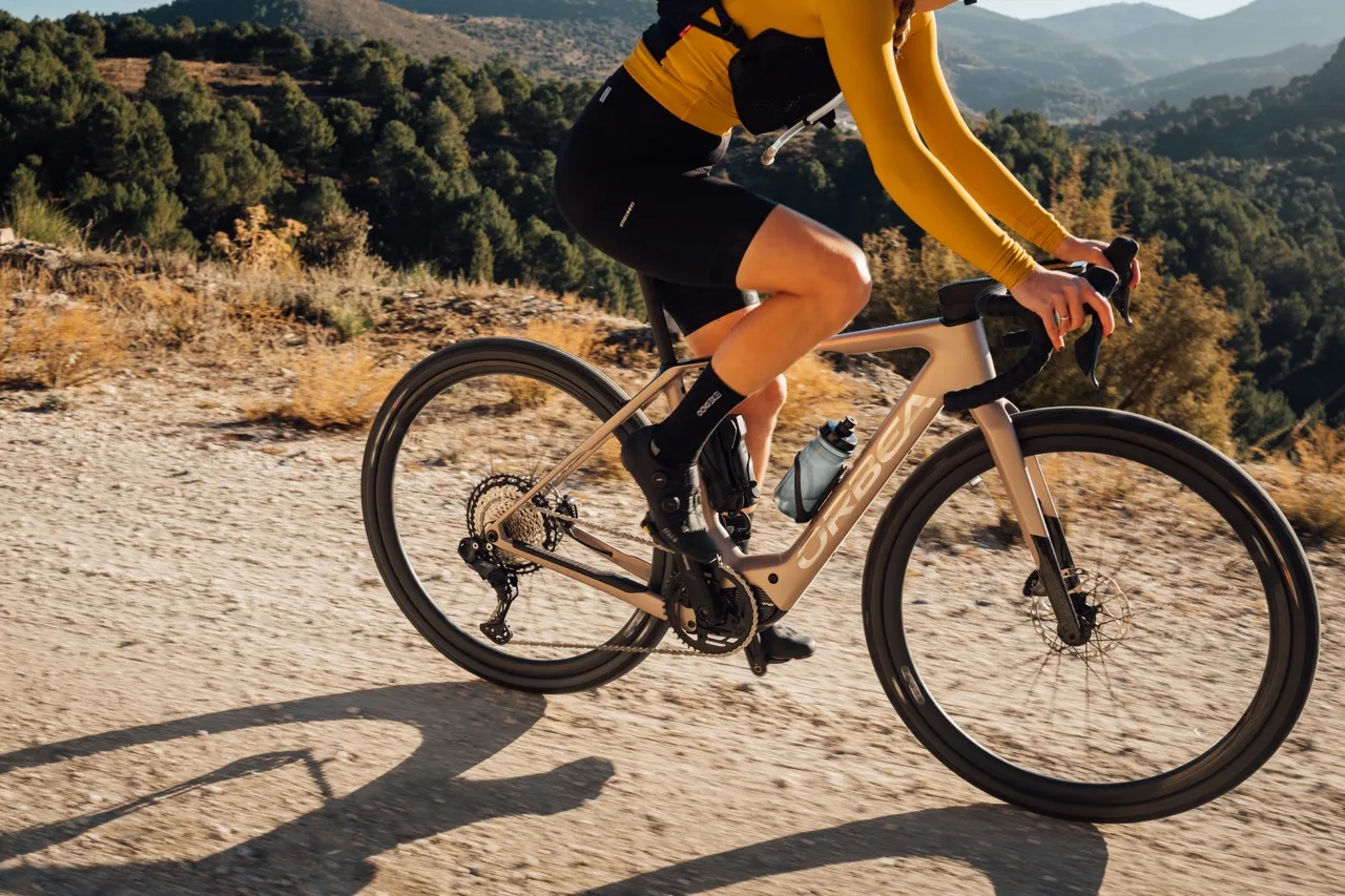 Orbea Denna eRoad Bike in the mountains