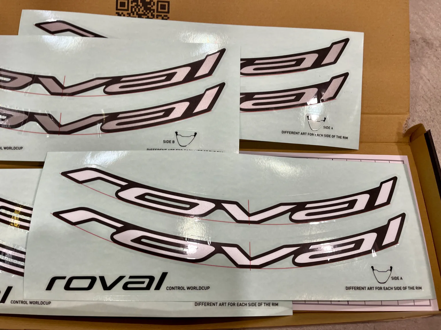 Roval Control World Cup Wheels decals