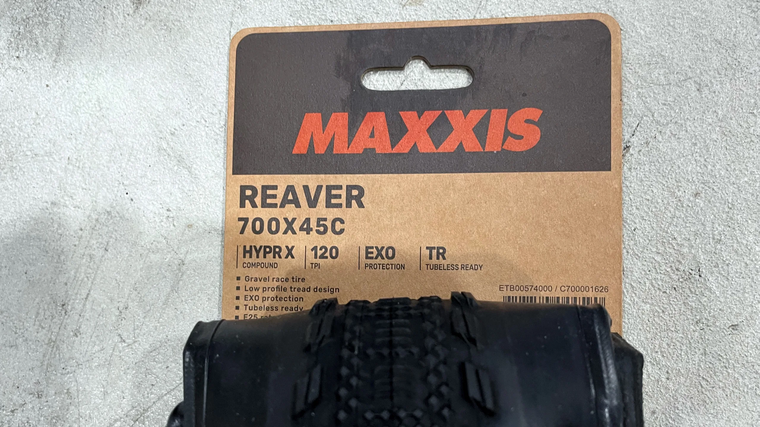 Maxxis Reaver Copertone Gravel 700x45c - 120 TPI, HYPR, EXO, Tubeless Ready - Rigido, Colore Marrone