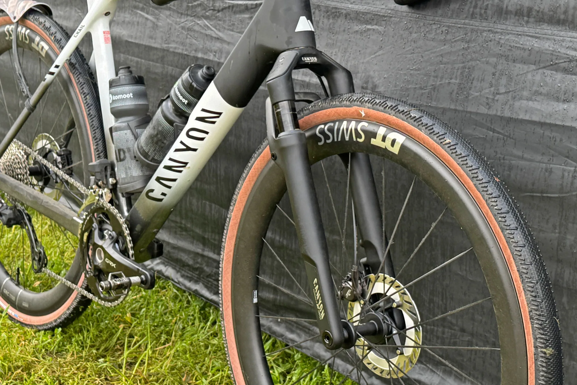 DT Swiss F 132 One for exclusively for Canyon gravel bikes, front