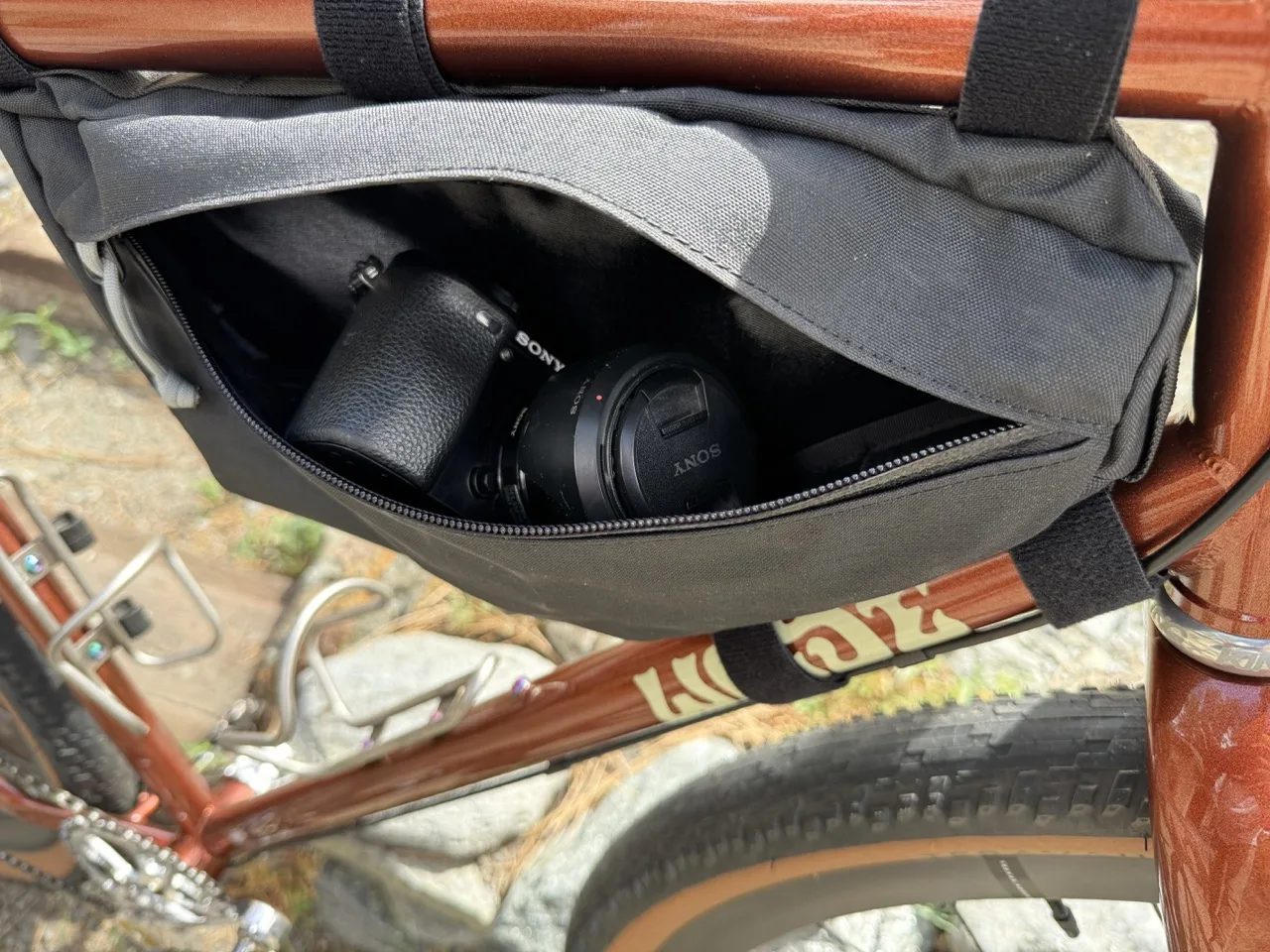 New Inside Line Equipment Frame Bag camera