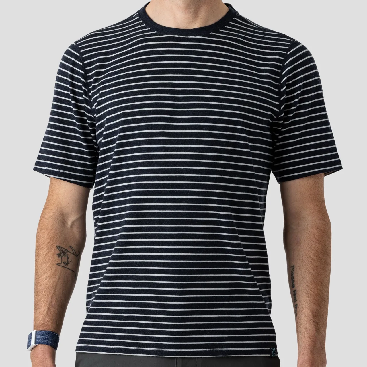 Ornot NuYarn Merino Riding Shirt striped straight