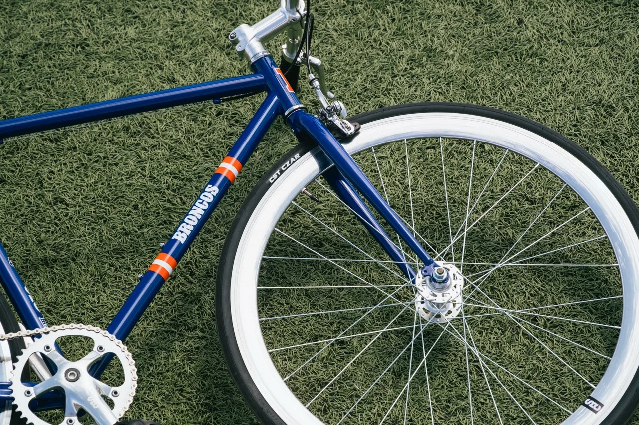 State Bikes X NFL Collaboration vintage broncos