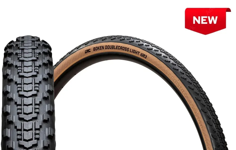 stock image if the new IRC Boken Doublecross Light gravel tire