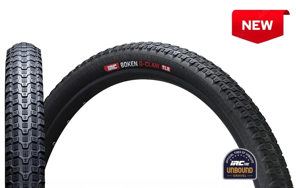 Stock image of the new IRC Boken G-Claw gravel tire.