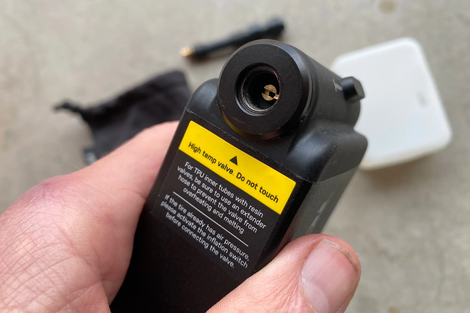 Heat warning on the E-Booster