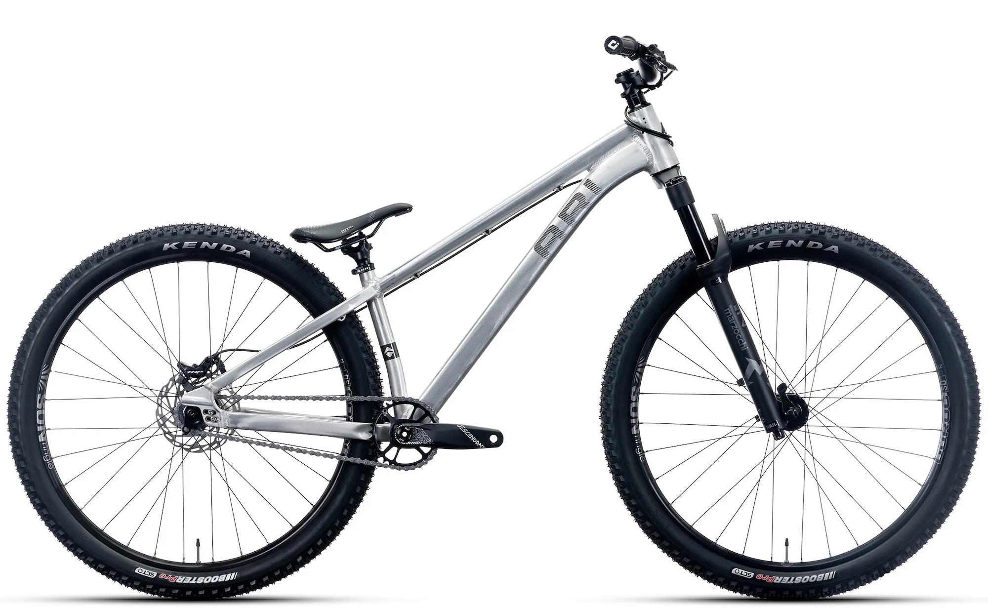 Stock image of the Ari 801 Elite 27.5" in raw aluminum