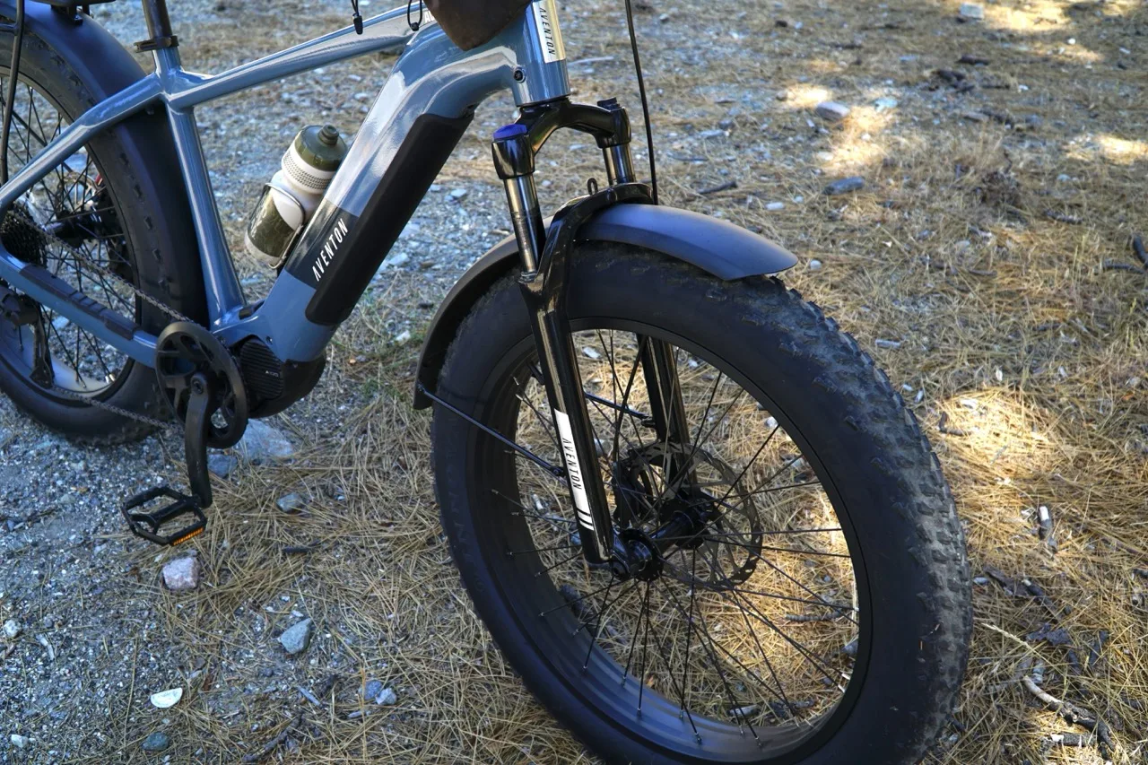 Aventon Aventure M front suspension
