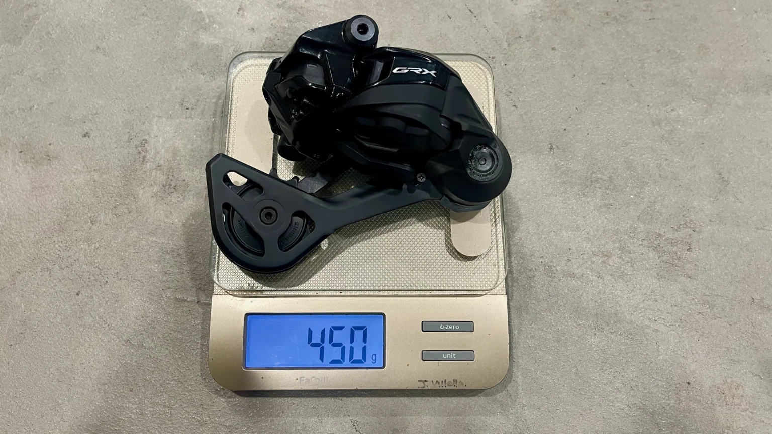 GRX derailleir weight wireless