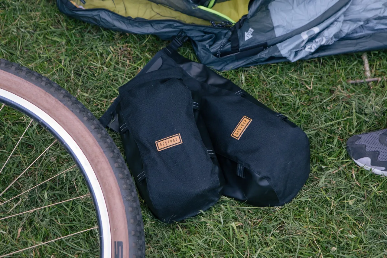 Hiplok x Restrap Pannier 5L on grass