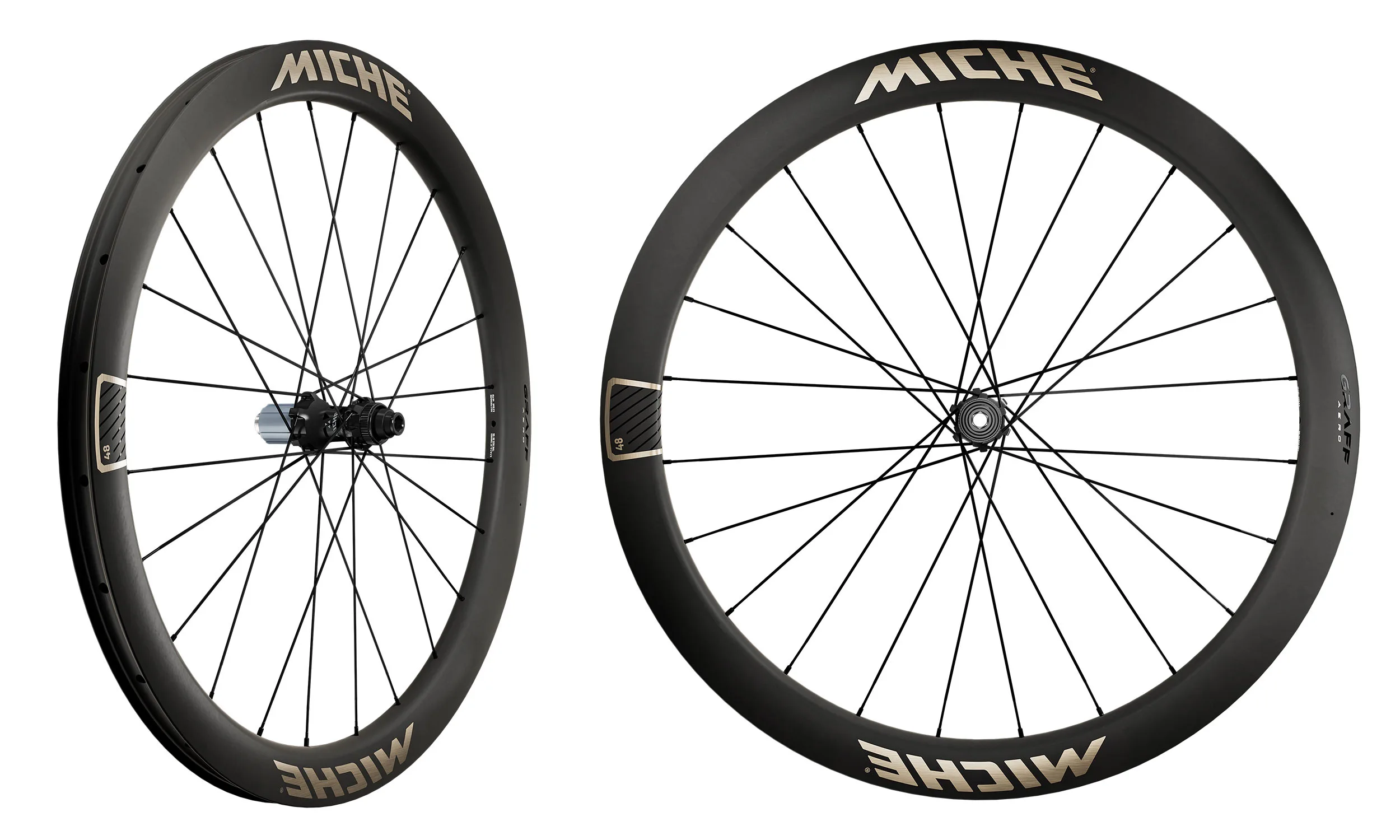Miche Graff Aero 48 aerodynamic gravel race wheelset