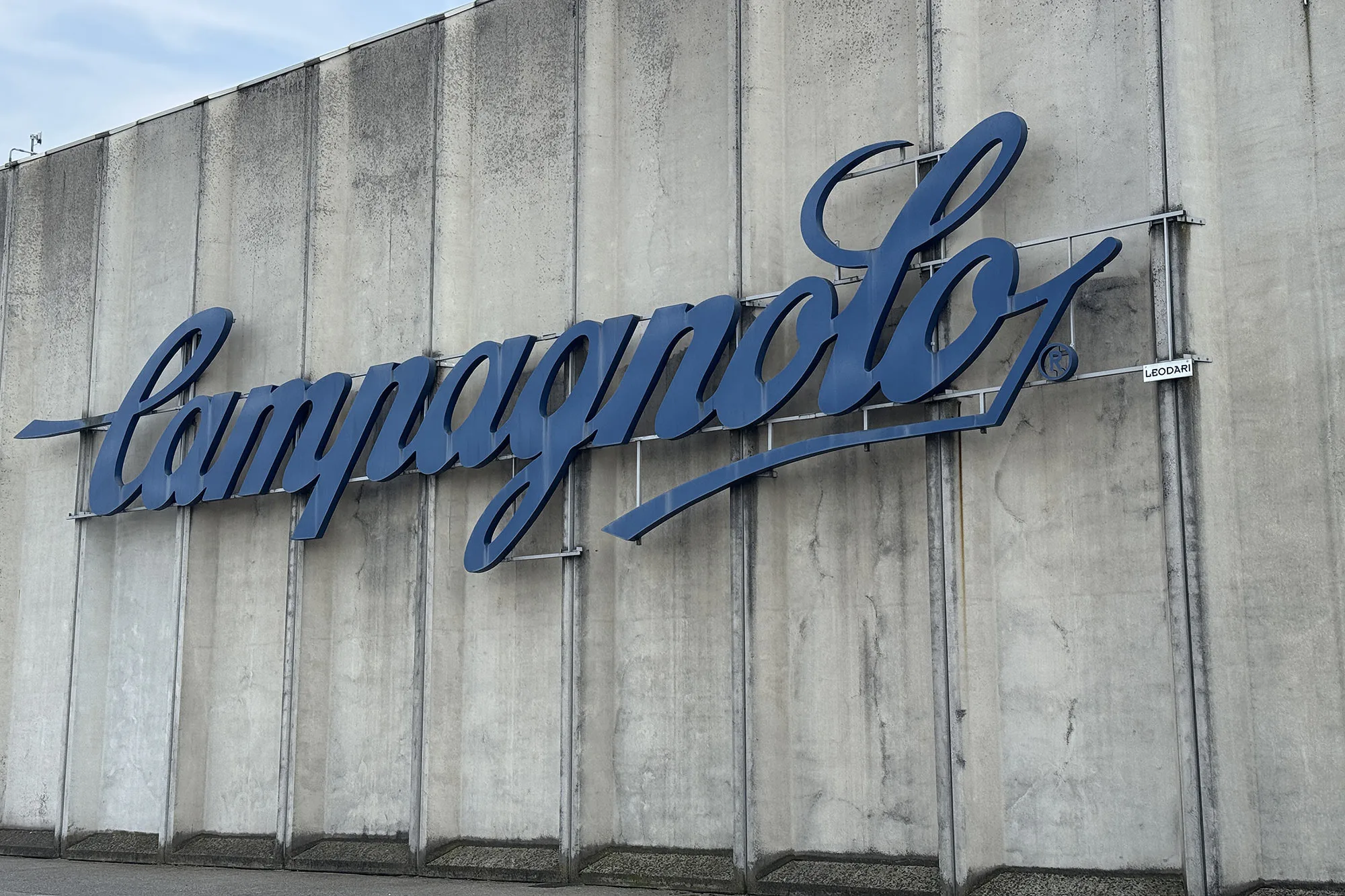 outside the Campagnolo Vicenza, Italy HQ & factory