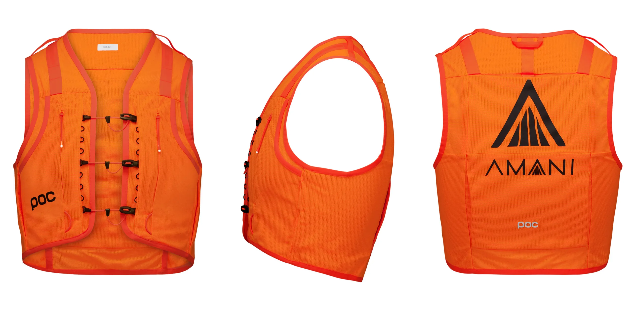 POC x Team Amani Ultra Vest hydration vest for gravel ultra cycling racing, all sides
