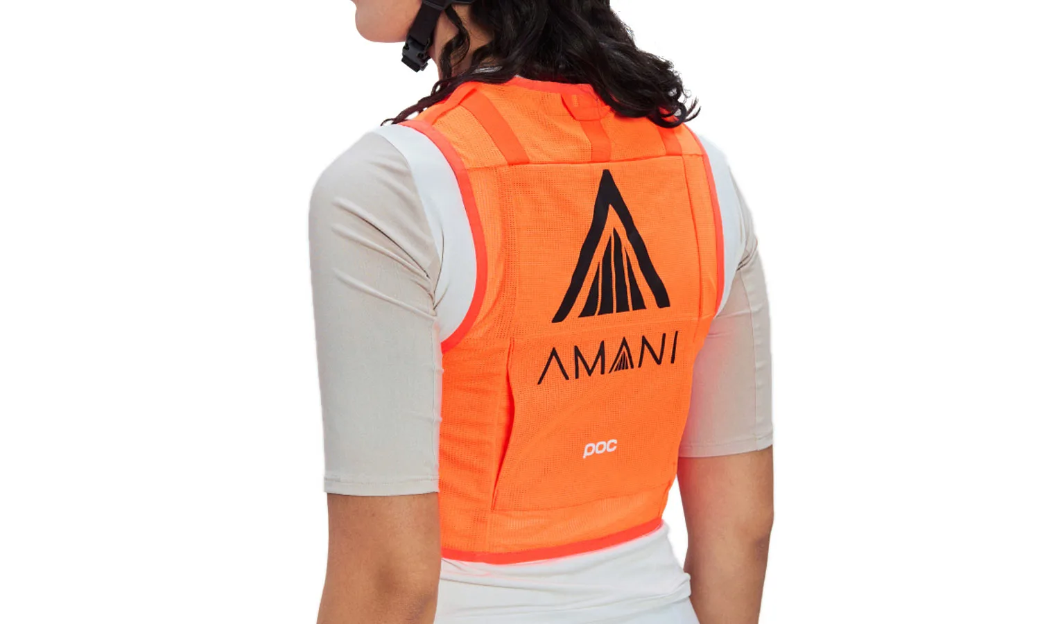 POC x Team Amani Ultra Vest hydration vest for gravel ultra cycling racing, rear view