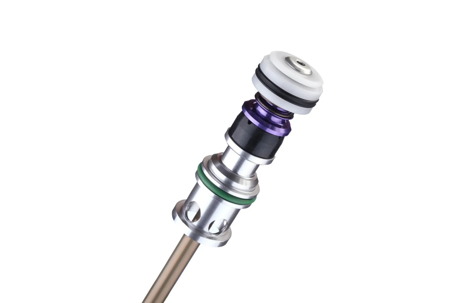 Studio image of the new V air spring in the Selva V.