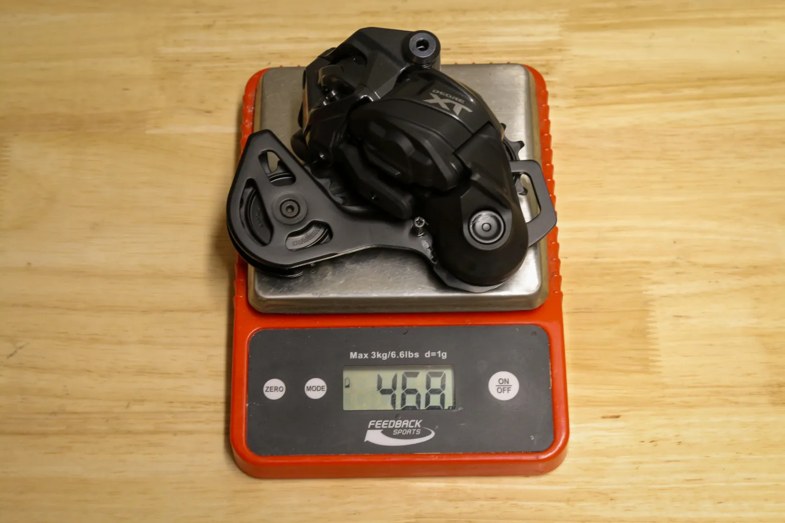 Shimano XT di2 M8200 actual weight rear derailleur