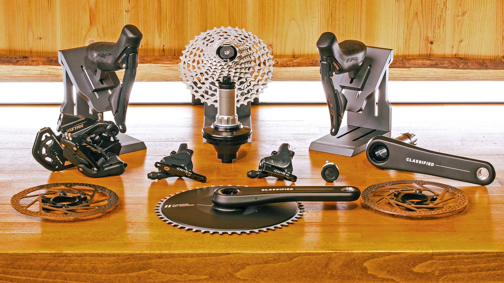 TRP + Classified Vistar // Powershift virtual 1x16-speed road or 1x15-speed gravel semi-wireless drivetrain groupset