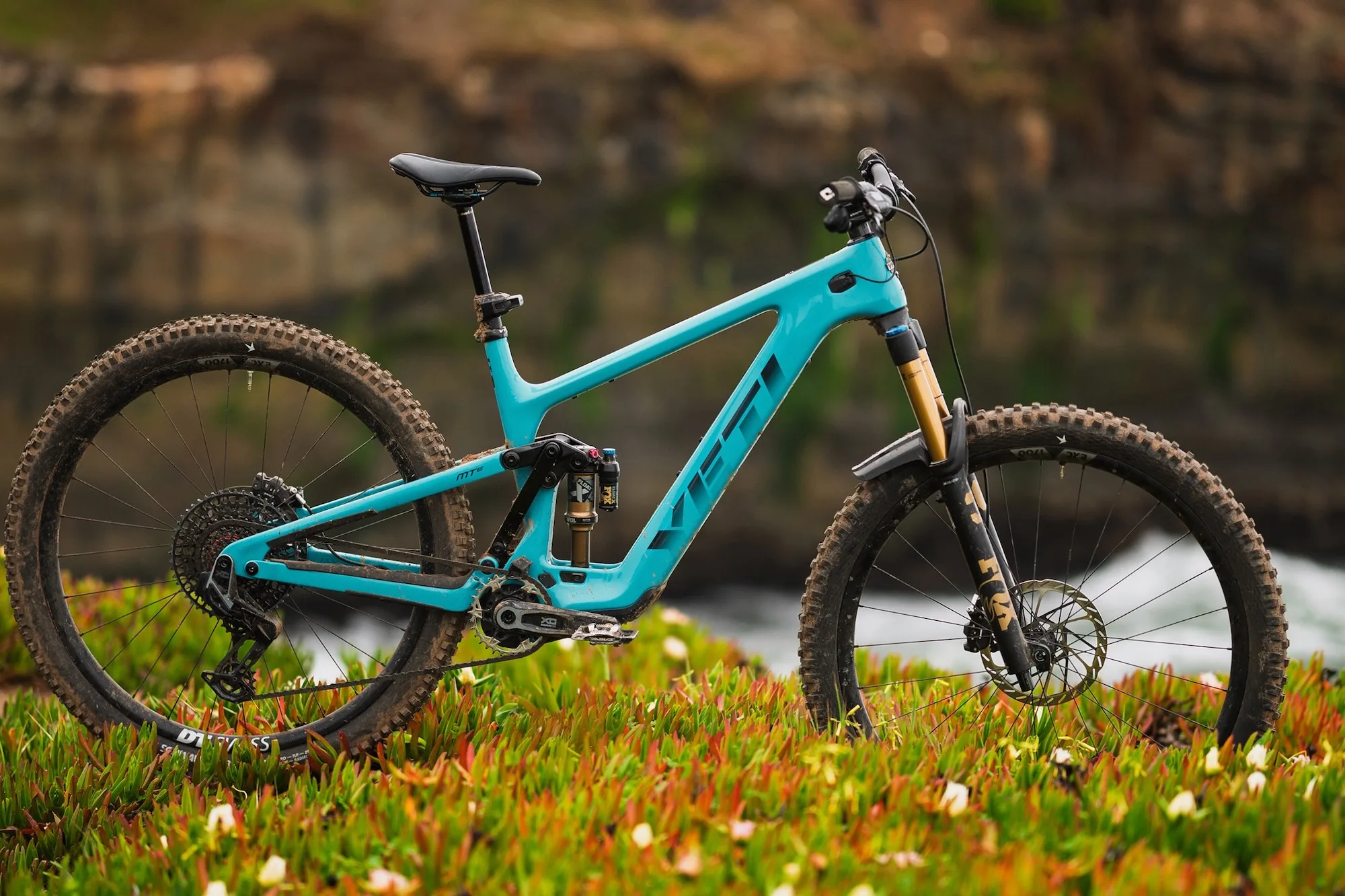 Side shot of the Yeti MTe lightweight e-bike.