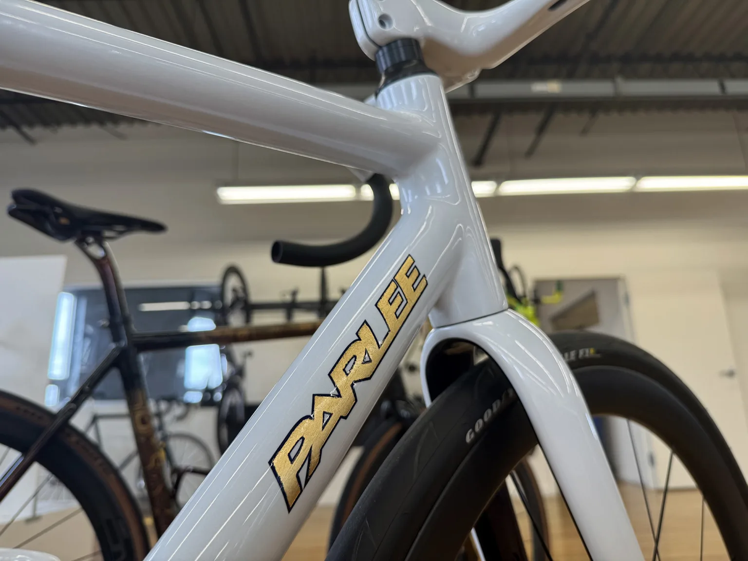 closeup details of new parlee z-zero gt 25th anniversary edition.