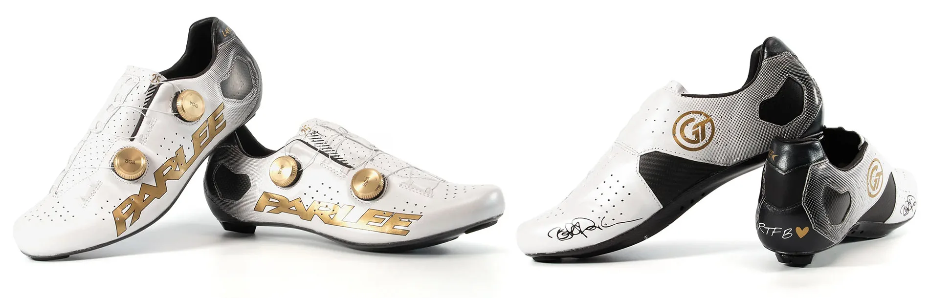 custom lake cycling shoes included with parlee z-zero gt 25th anniversary edition road bike.