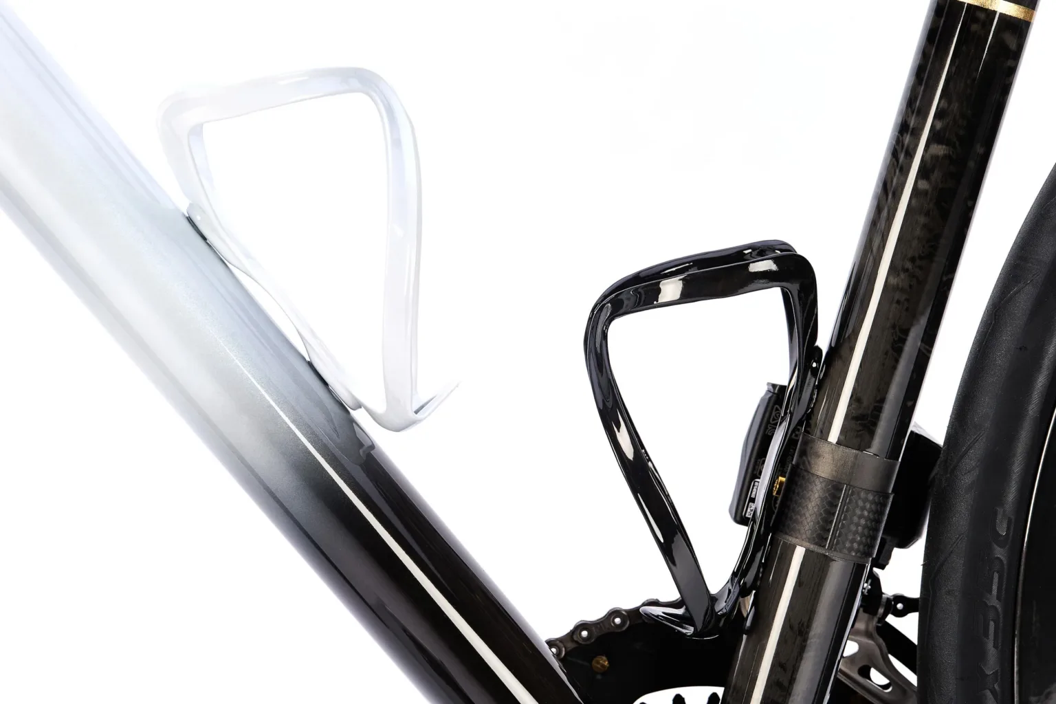 bottel cage details on new parlee z-zero gt 25th anniversary edition road bike.