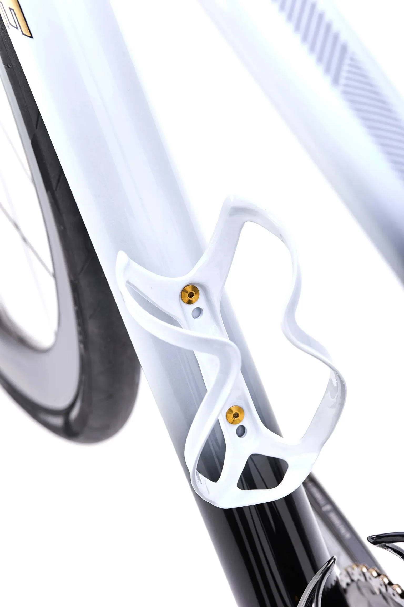 bottle cage hardware details on new parlee z-zero gt 25th anniversary edition road bike.