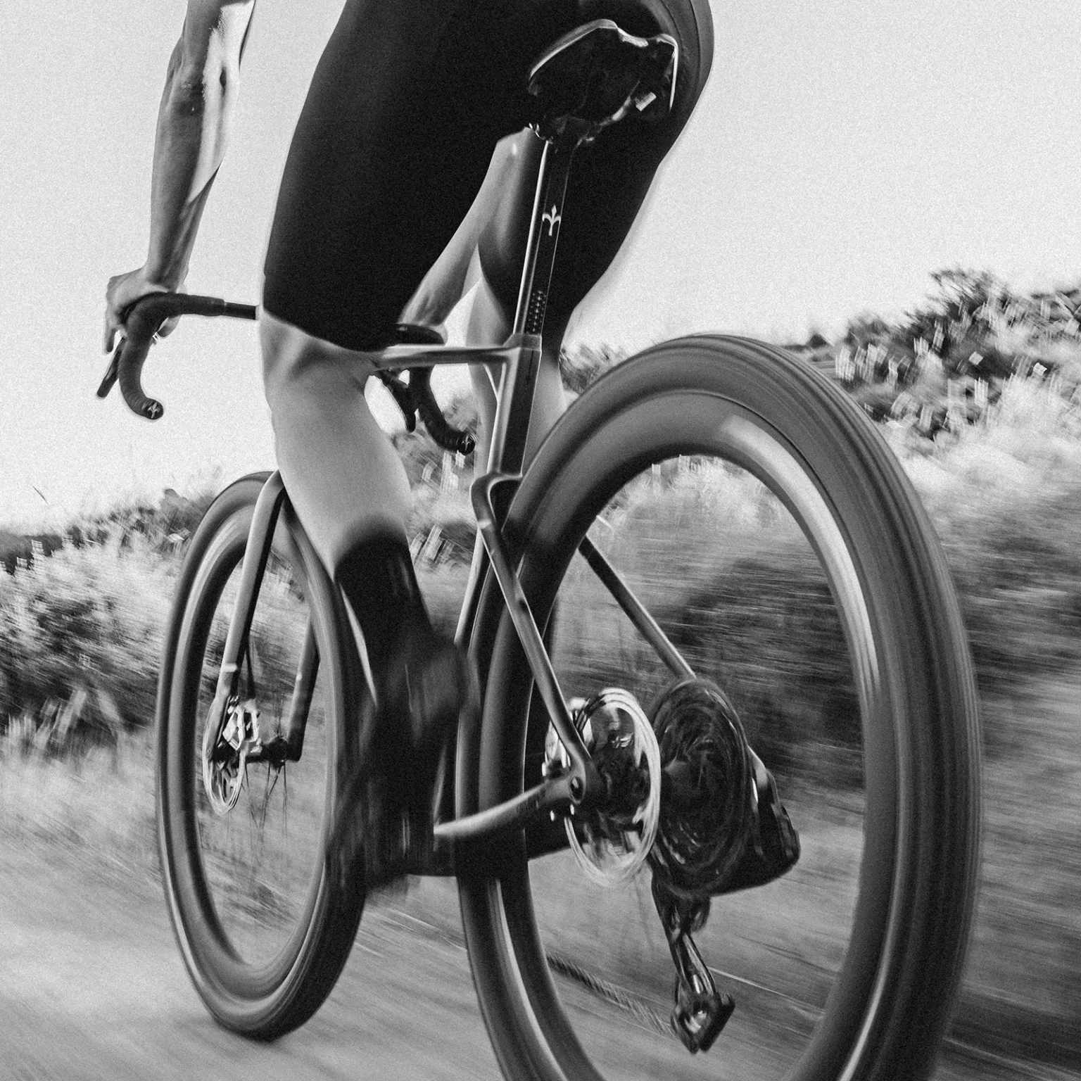 prototype Wilier Rave SLR gravel bike raced by Ivar Slik, rear riding