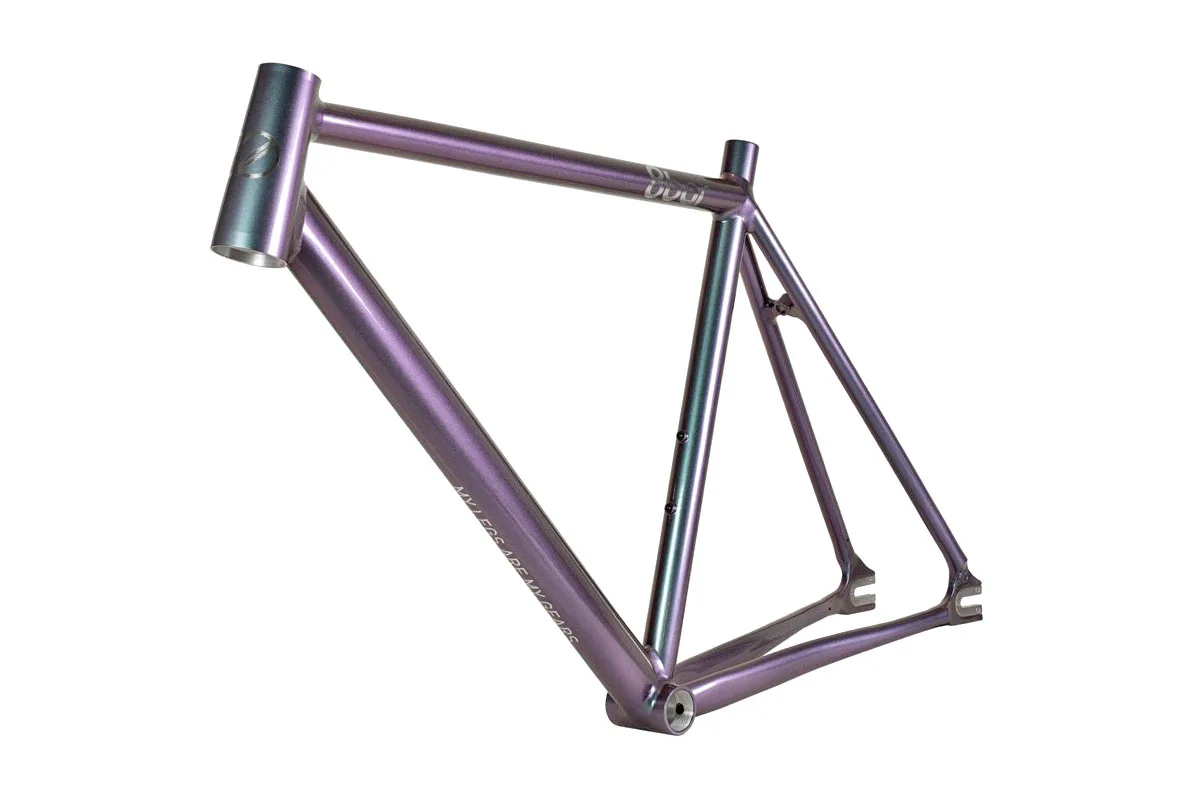 2025 8Bar Krzberg V8 Aleación de aleación Asequible Singles Veed Fixie, Aurora Frame en ángulo sin driveside en ángulo